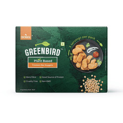 Chicken-like Nuggets | Plant Based Meat | 260gm | 12 pieces/pack continental greenbird 